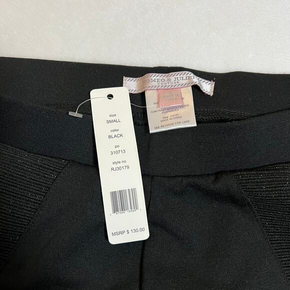 Romeo & Juliet Couture Ponte Ribbed Stretch Skinny Leggings Size Small NEW - Picture 4 of 10